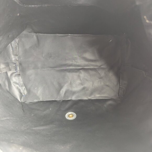 Longchamp Le Pliage Nylon Tote Bag Black Foldable Shoulder Bag 100% Authentic - Picture 3 of 16